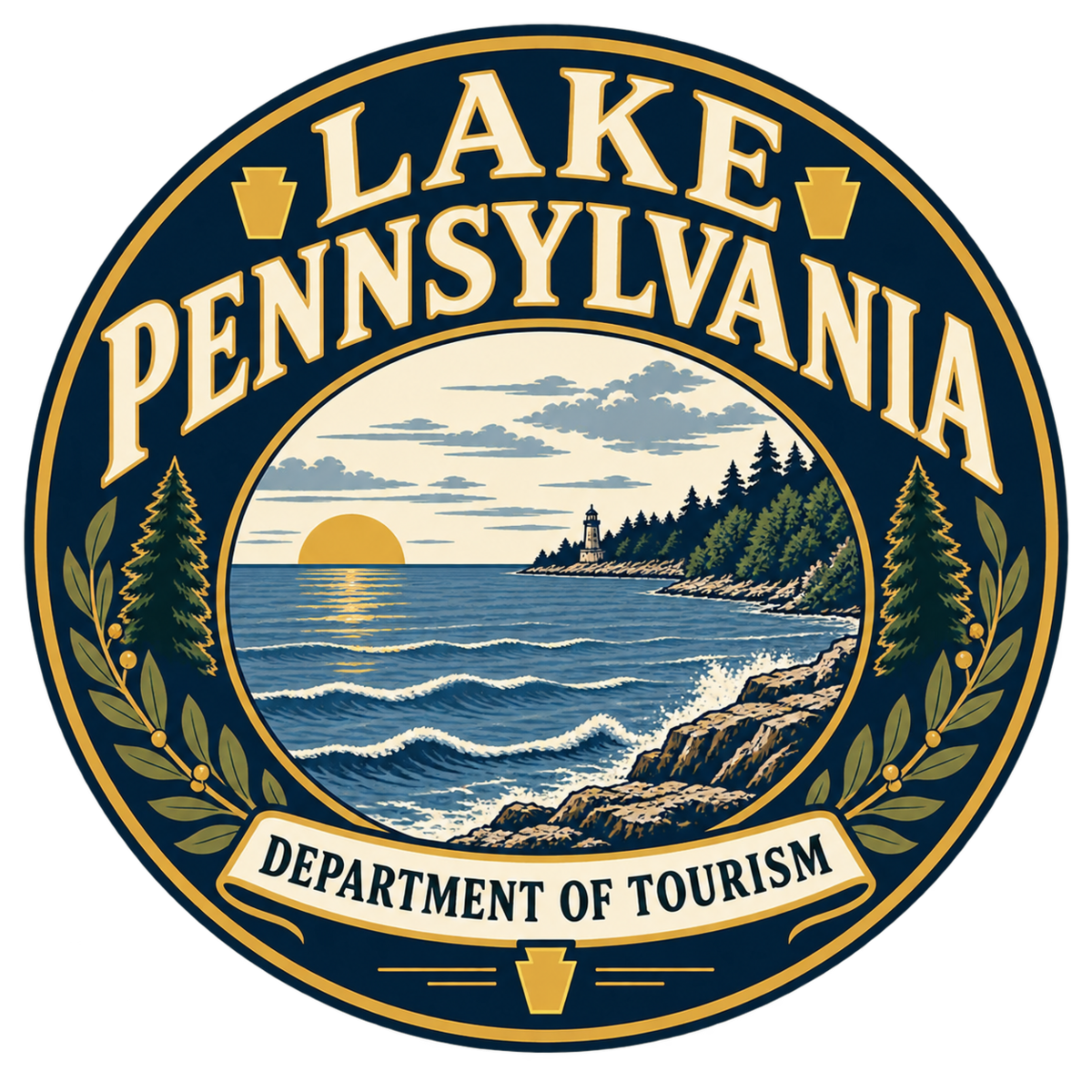Lake Pennsylvania Department of Tourism badge